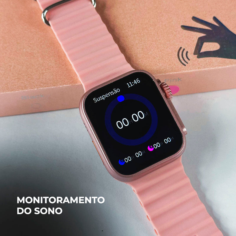 Smartwatch WS26 Dual Touch + Kit com 4 Pulseiras GRÁTIS