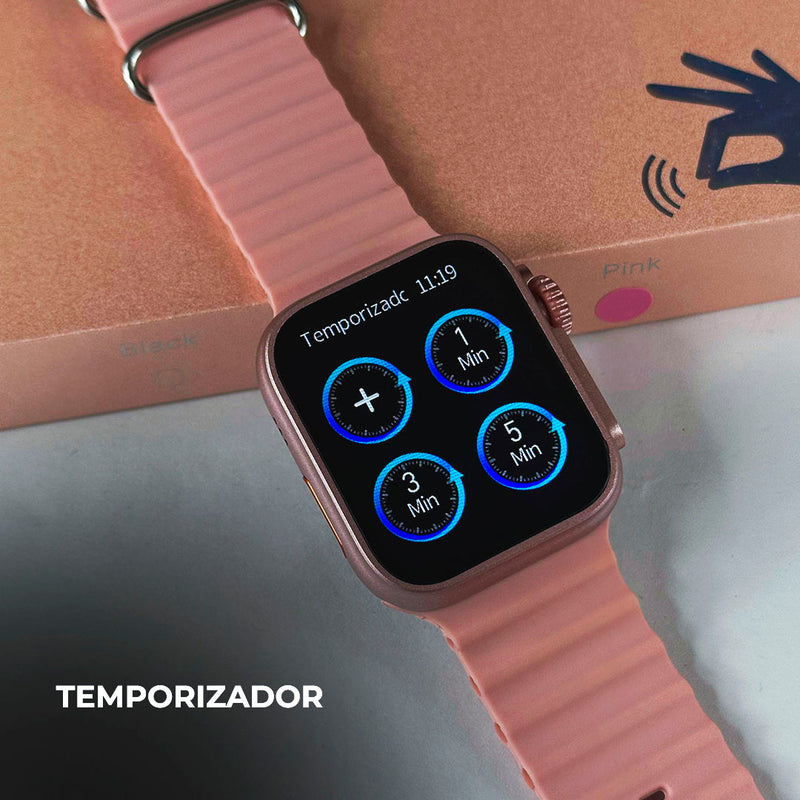 Smartwatch WS26 Dual Touch + Kit com 4 Pulseiras GRÁTIS