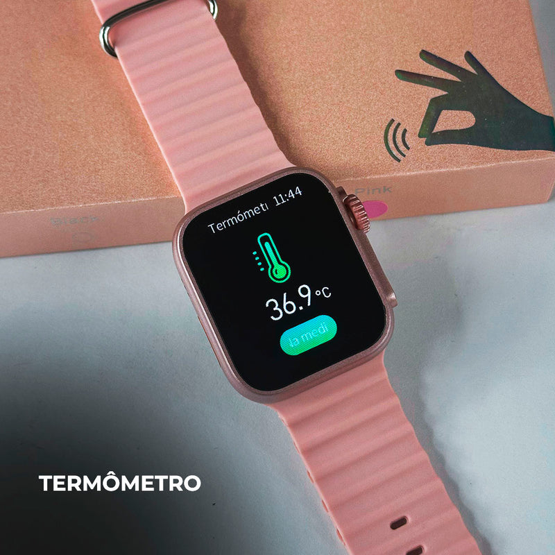 Smartwatch WS26 Dual Touch + Kit com 4 Pulseiras GRÁTIS