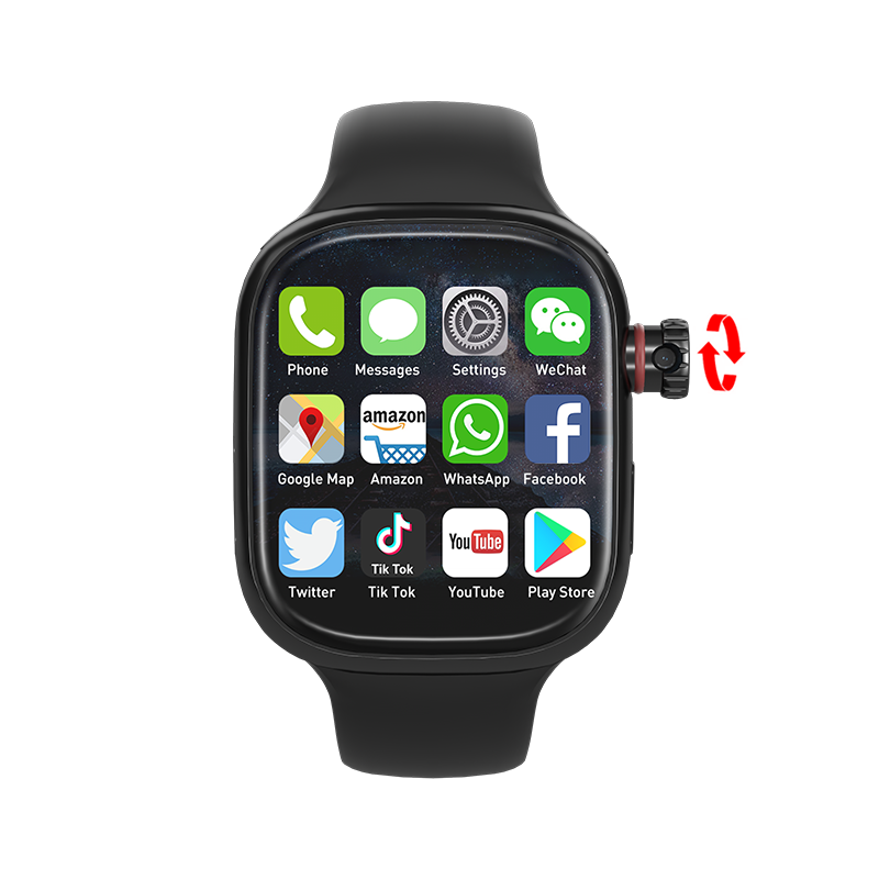 SmartWatch Horizon Lite + 4G Câmera Rotativa  3GB + 32GB  Celular de Pulso Slim + PULSEIRA GRÁTIS