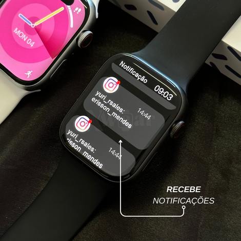 SmartWatch W99 - Série 9 45mm E armazenamento Interno  + PULSEIRA GRÁTIS