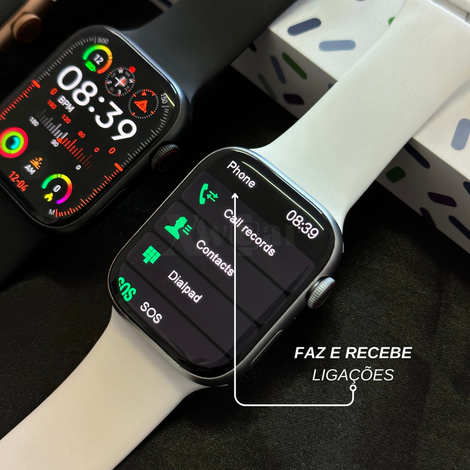 SmartWatch W99 - Série 9 45mm E armazenamento Interno  + PULSEIRA GRÁTIS