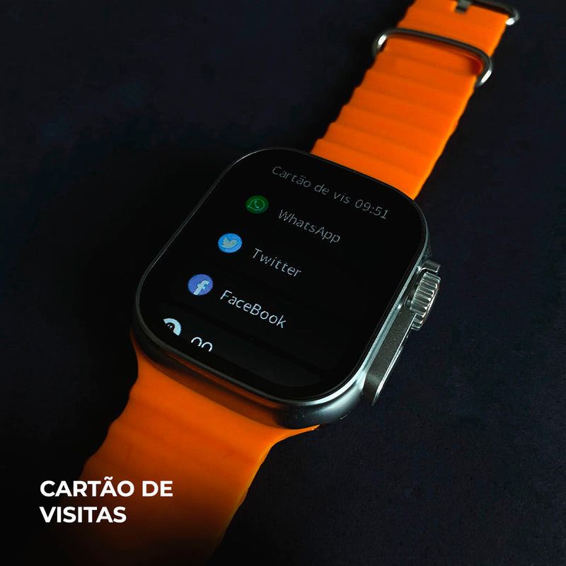 Smartwatch WS-79 Ultra 2 + Kit com 3 Pulseiras GRÁTIS