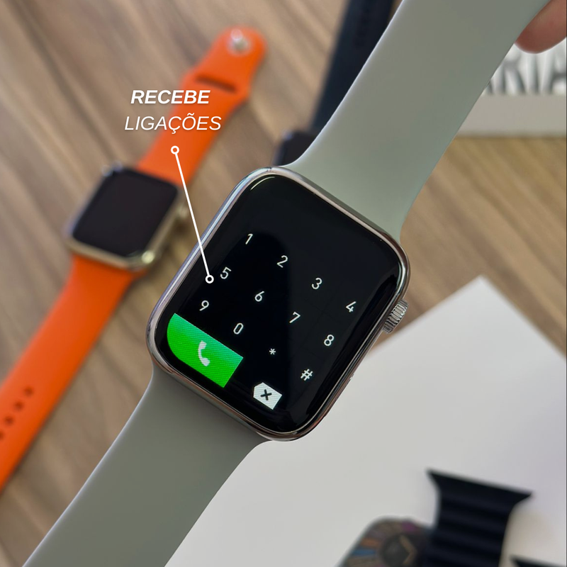 SmartWatch H9 - Com Capa protetora e 3 Pulseiras GRÁTIS