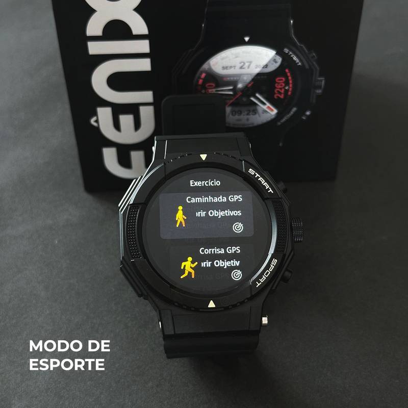 SmartWatch Fênix  À Prova D'água 1ATM  Conexão C/ Strava  | Esportivo + PULSEIRA GRÁTIS