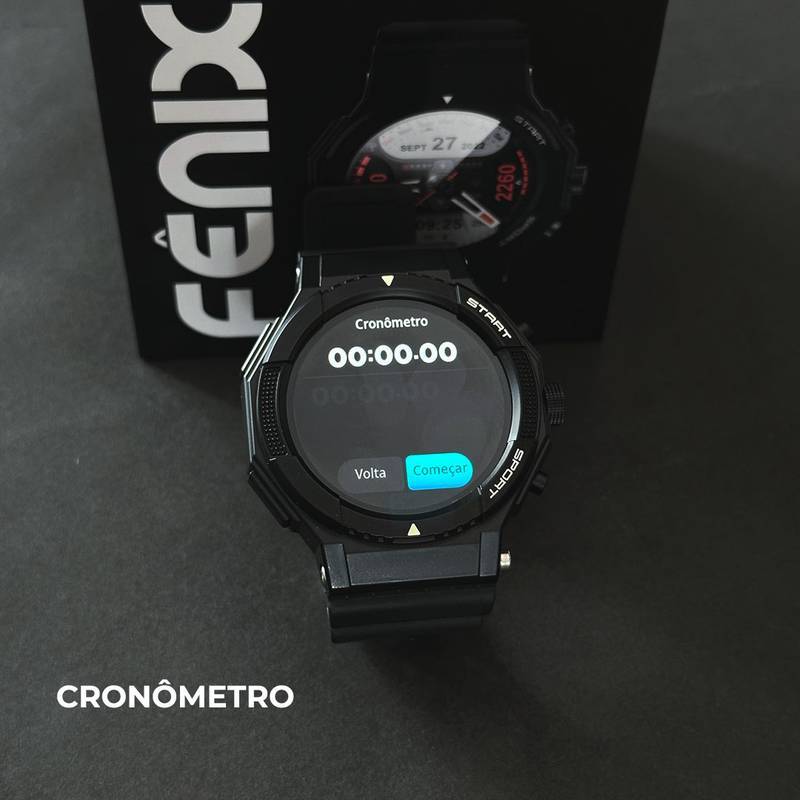 SmartWatch Fênix  À Prova D'água 1ATM  Conexão C/ Strava  | Esportivo + PULSEIRA GRÁTIS