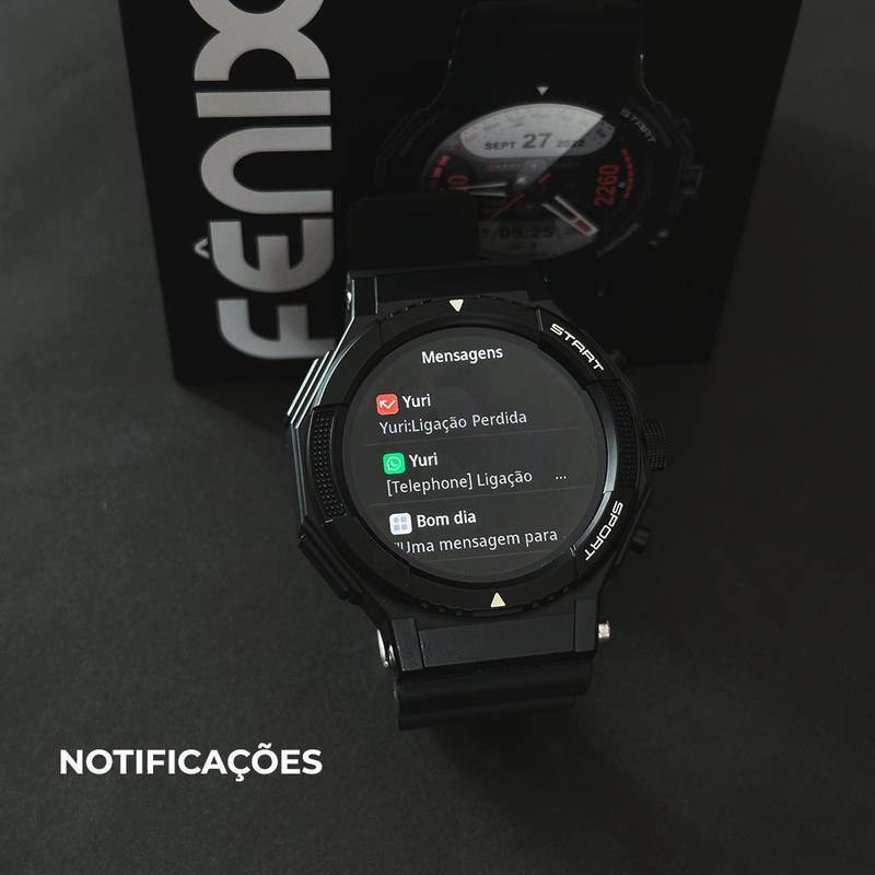 SmartWatch Fênix  À Prova D'água 1ATM  Conexão C/ Strava  | Esportivo + PULSEIRA GRÁTIS