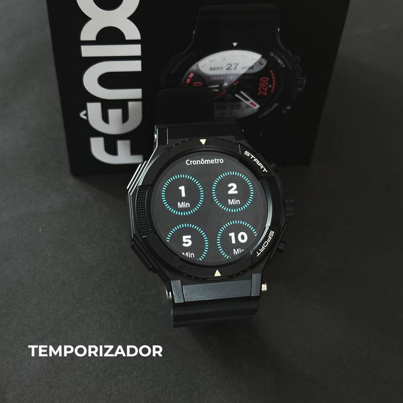 SmartWatch Fênix  À Prova D'água 1ATM  Conexão C/ Strava  | Esportivo + PULSEIRA GRÁTIS