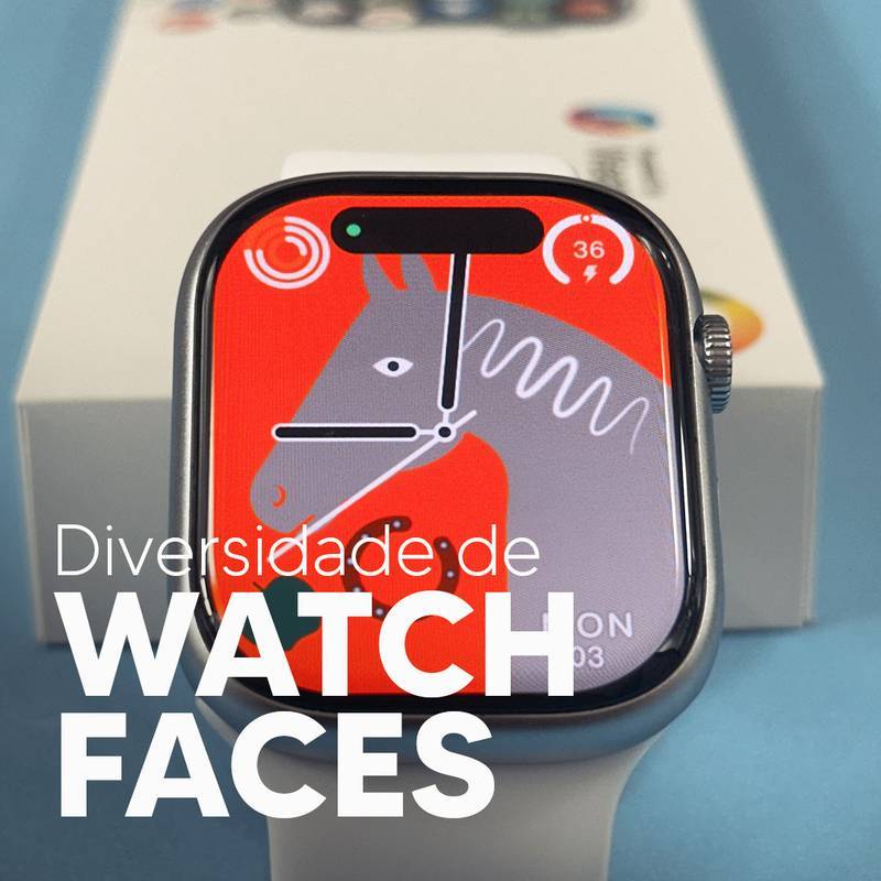 SmartWatch W59+ - Amoled 47mm + PULSEIRA GRÁTIS