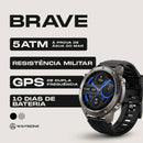 SmartWatch Brave  GPS  5ATM Aprova de água do mar  Resistência IP69k + PULSEIRA GRÁTIS