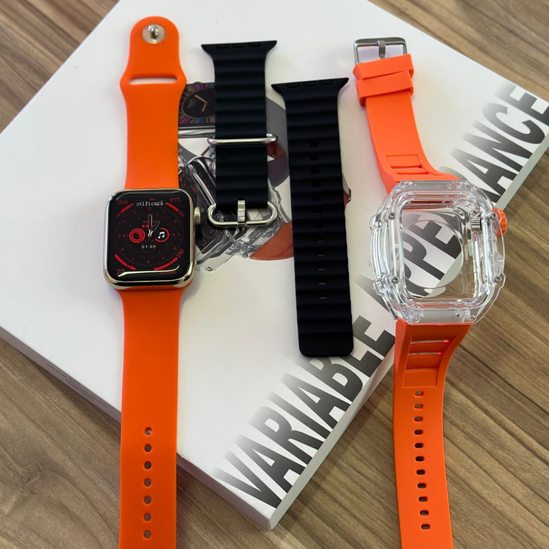 SmartWatch H9 - Com Capa protetora e 3 Pulseiras GRÁTIS