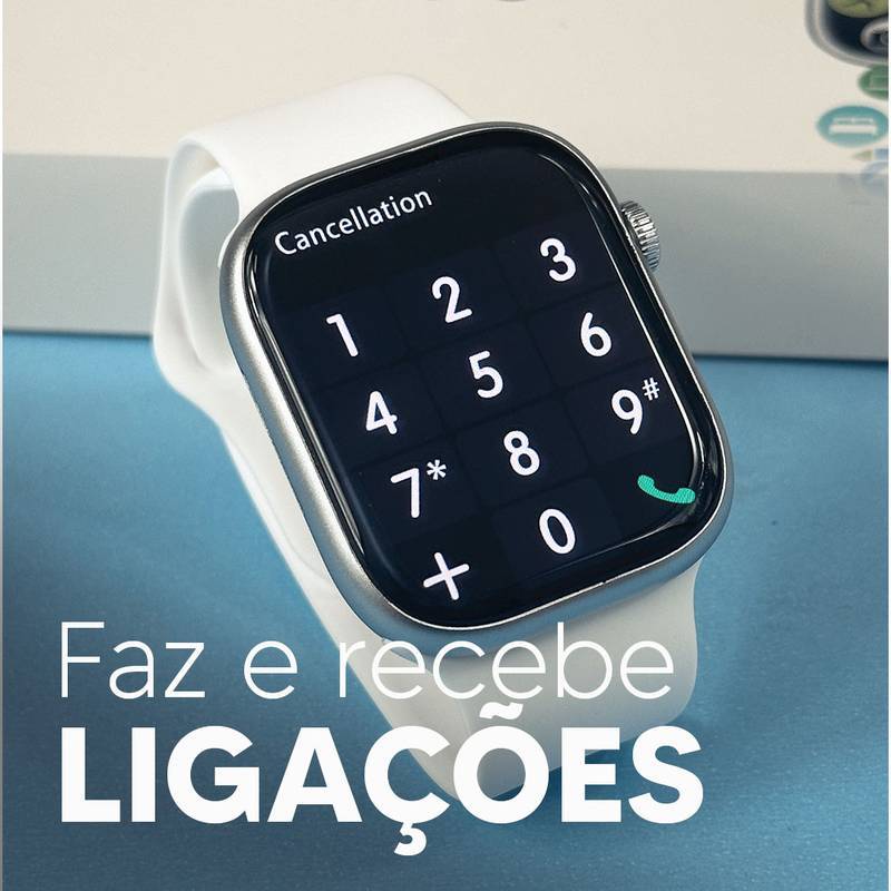 SmartWatch W59+ - Amoled 47mm + PULSEIRA GRÁTIS