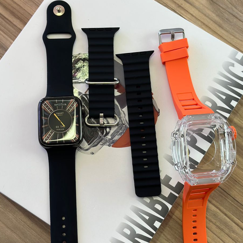 SmartWatch H9 - Com Capa protetora e 3 Pulseiras GRÁTIS