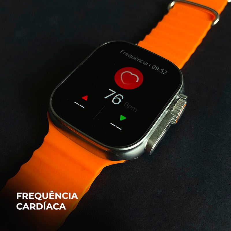 Smartwatch WS-79 Ultra 2 + Kit com 3 Pulseiras GRÁTIS