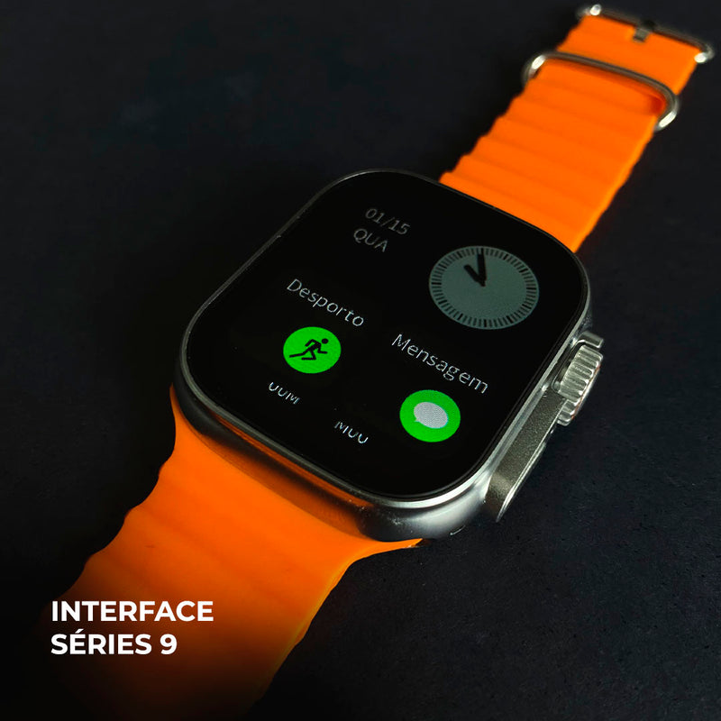 Smartwatch WS-79 Ultra 2 + Kit com 3 Pulseiras GRÁTIS