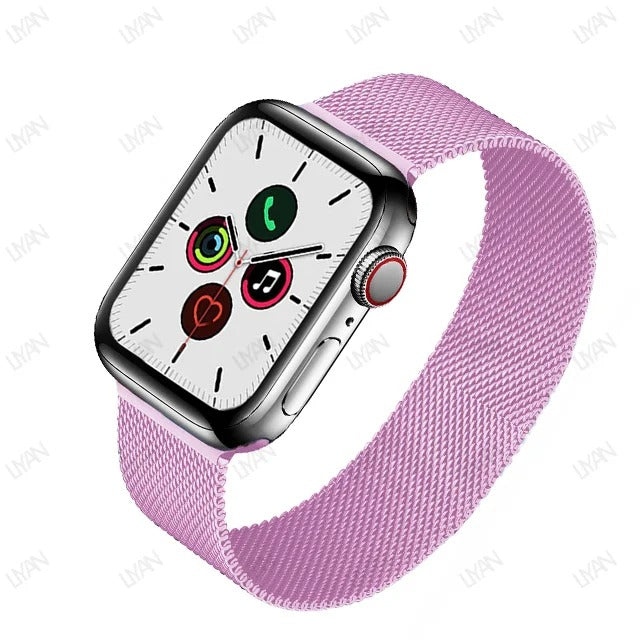 PULSEIRA DE MALHA METÁLICA 42 MM / 44 MM / 45 MM / 49 MM
