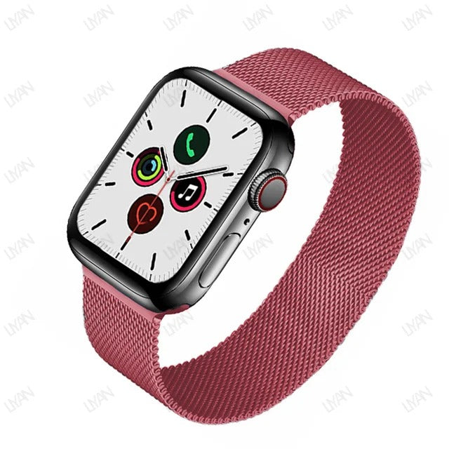 PULSEIRA DE MALHA METÁLICA 42 MM / 44 MM / 45 MM / 49 MM