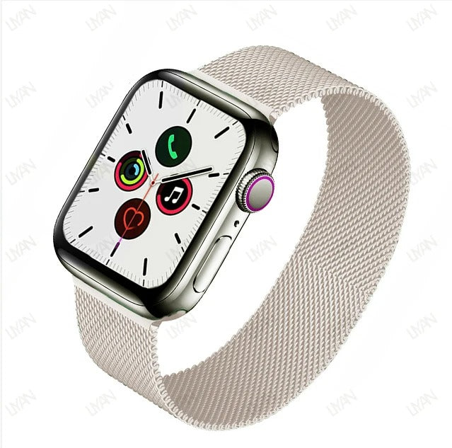 PULSEIRA DE MALHA METÁLICA 42 MM / 44 MM / 45 MM / 49 MM